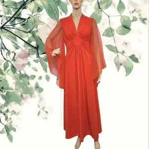 sachin and babi light blue dress American Vintage | Dresses | Gorgeous 6s Orange Evening Gown